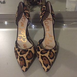 Barely worn Sam Edelman leopard pumps
